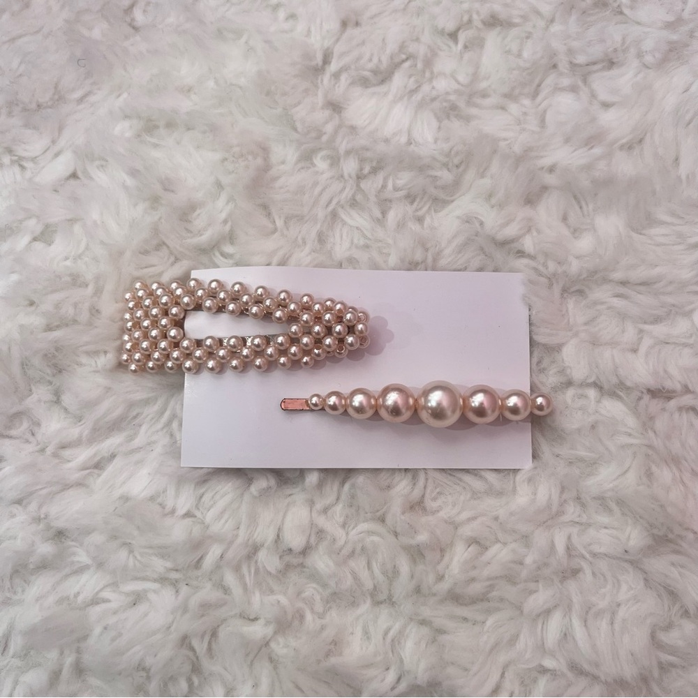 Elegant Pearl Hair Clip Set